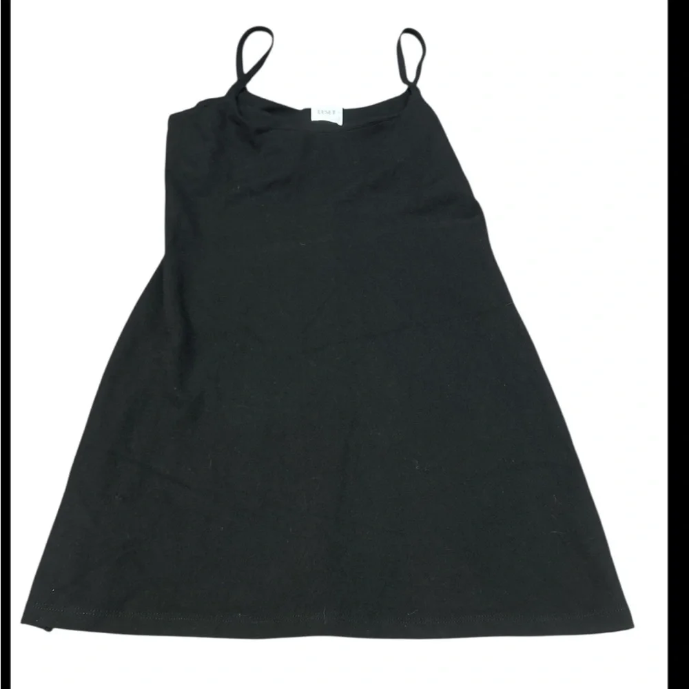 LESET Rio Tank Dress | Black Minimalist Slip Dress | Size M - Picture 3 of 6